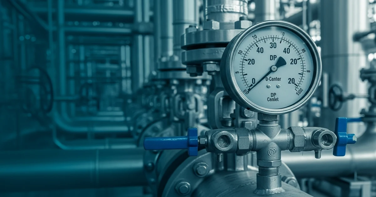 Manômetro de pressão diferencial Manogauge com válvulas manifold