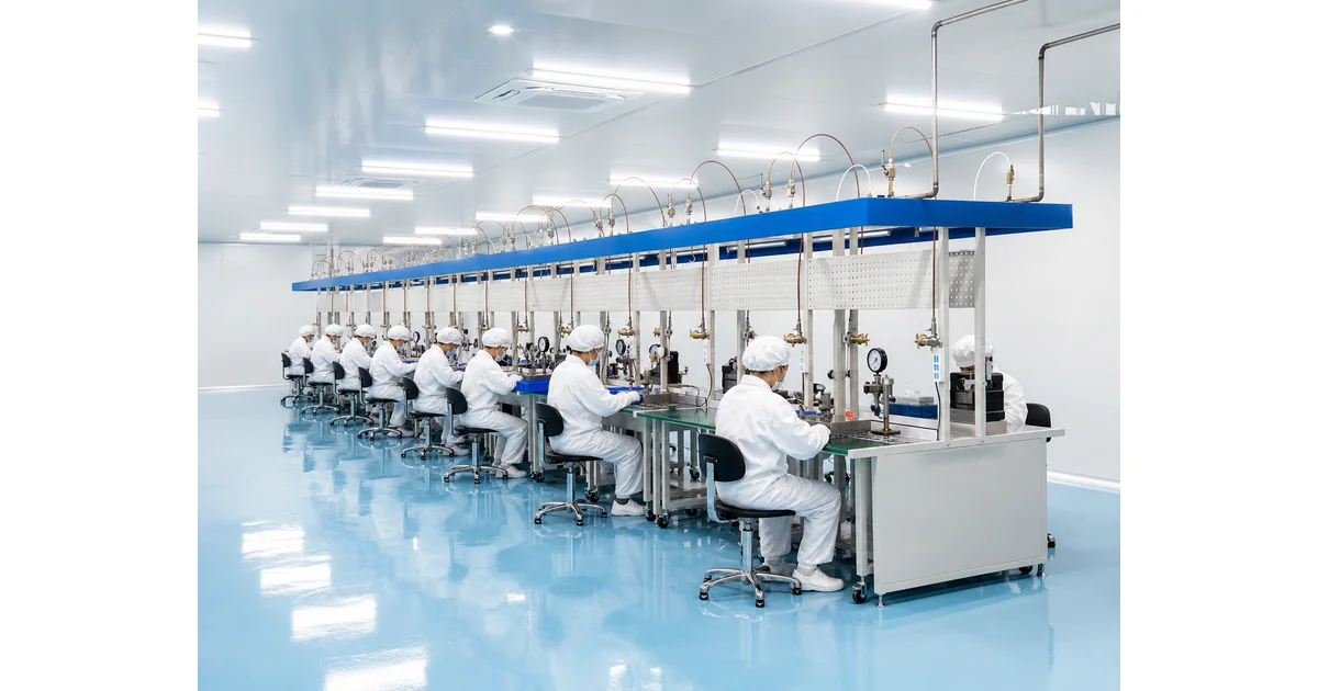 Entorno de fábrica Manogauge para la fabricación de manómetros industriales