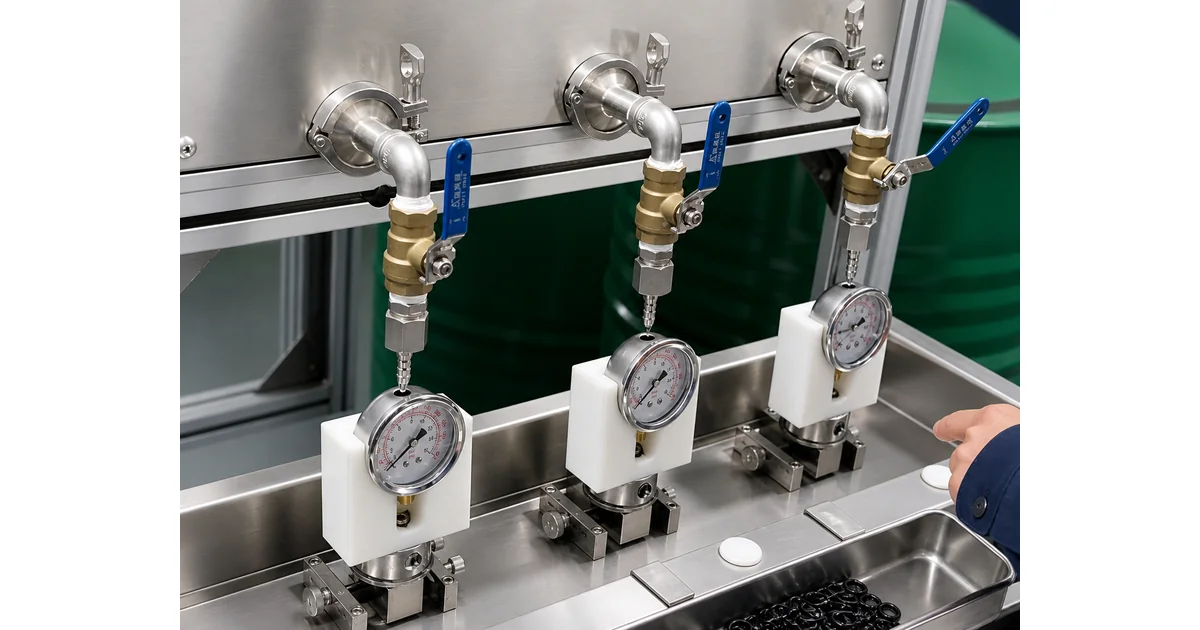 Entorno de fábrica Manogauge para la fabricación de manómetros industriales