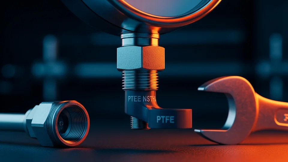 Pressure gauge lower connection thread types for industrial pipeline installation
