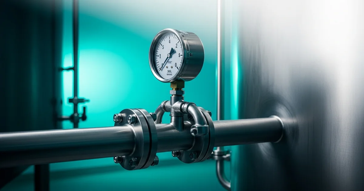 Manômetro sanitário Manogauge com conexão tri-clamp
