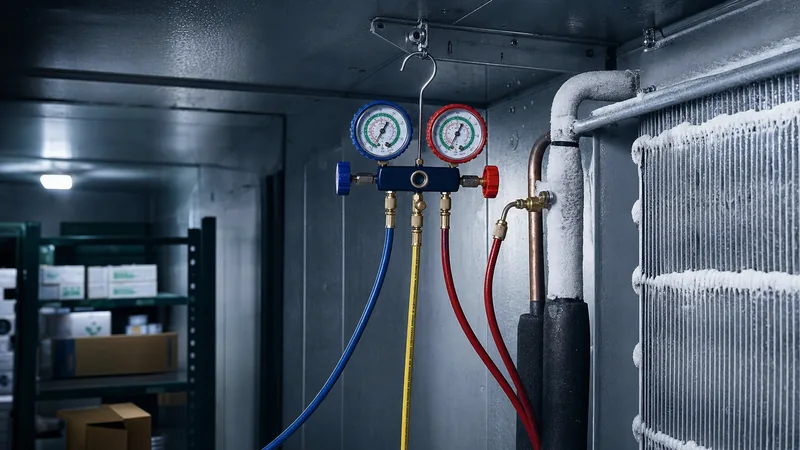 Cold room walk-in freezer refrigeration application